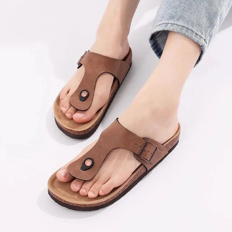 Adèle – Sandales Entre Doigts Cuir