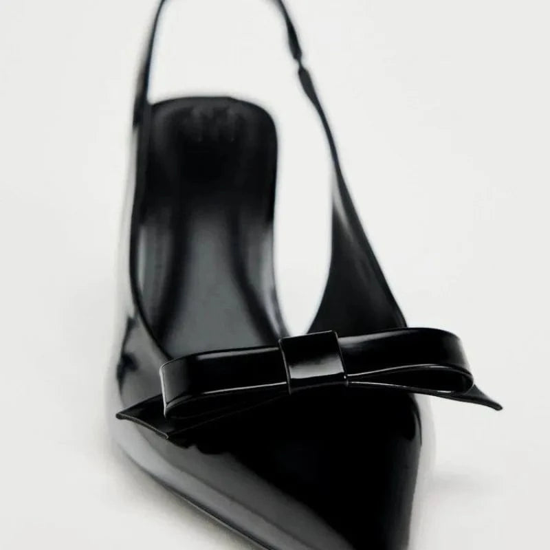 Eliette – Sandales Talon Aiguille Noires