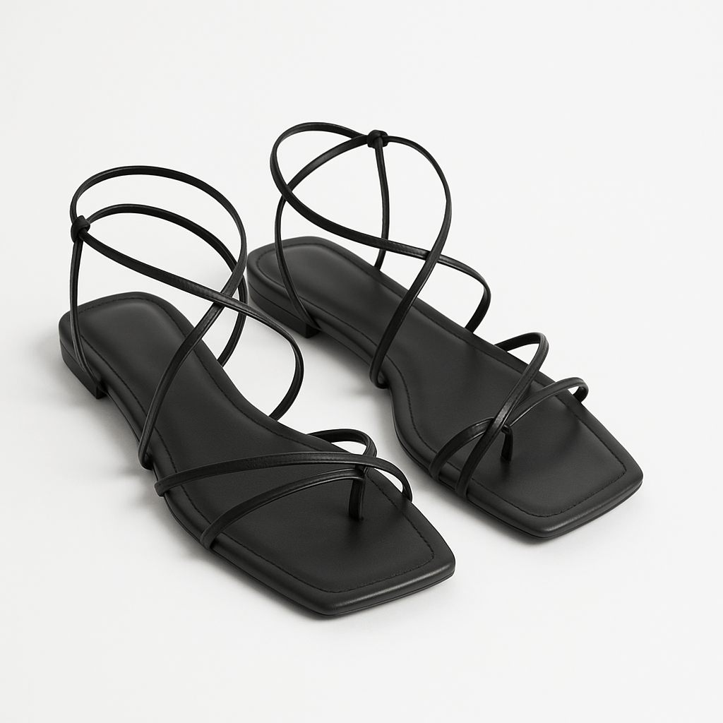 Jaëlle – Sandales Gladiateur Noir