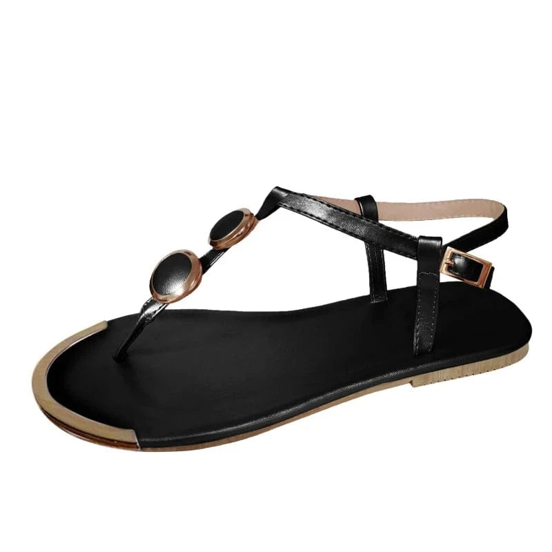 Kim – Sandales Plate Noire