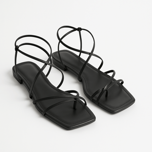 Jaëlle – Sandales Gladiateur Noir